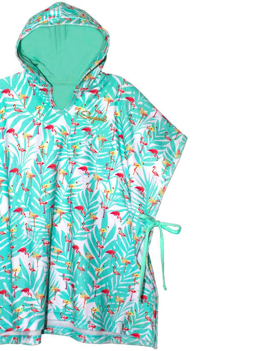Salida de playa vestido con amarre para niña 3