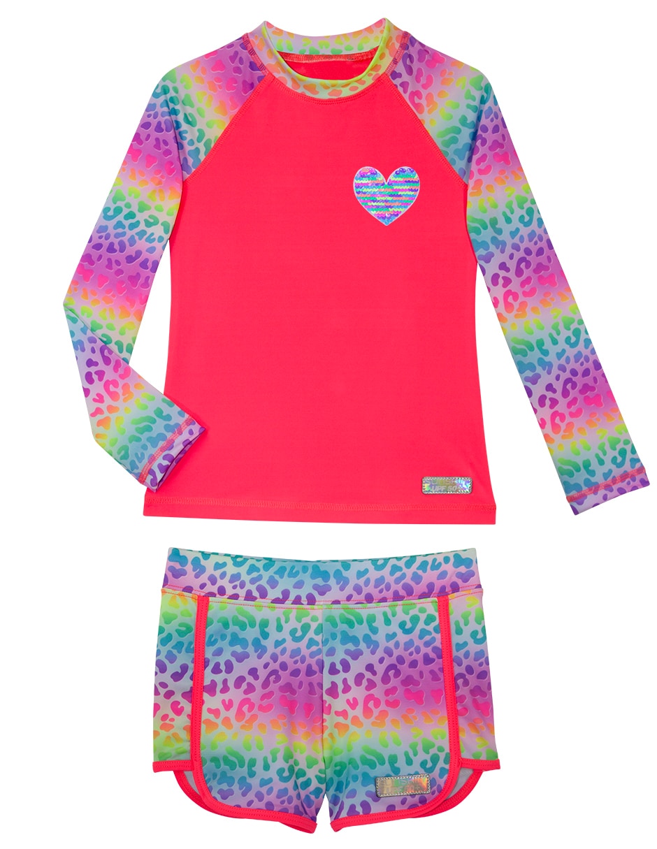 Conjunto wetshirt estampado animal print para niña Conjunto wetshirt estampado animal print para niña