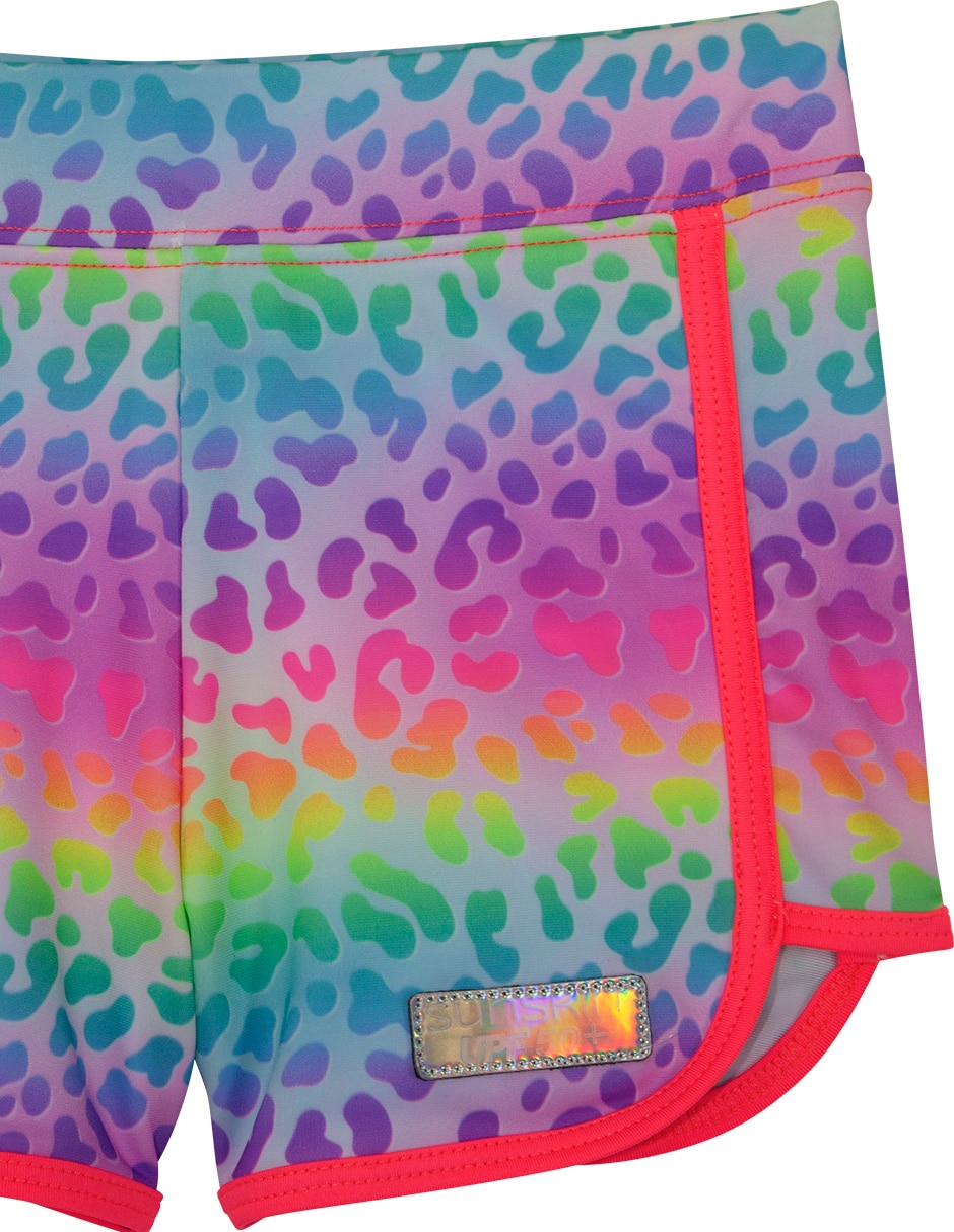 Conjunto wetshirt estampado animal print para niña 4