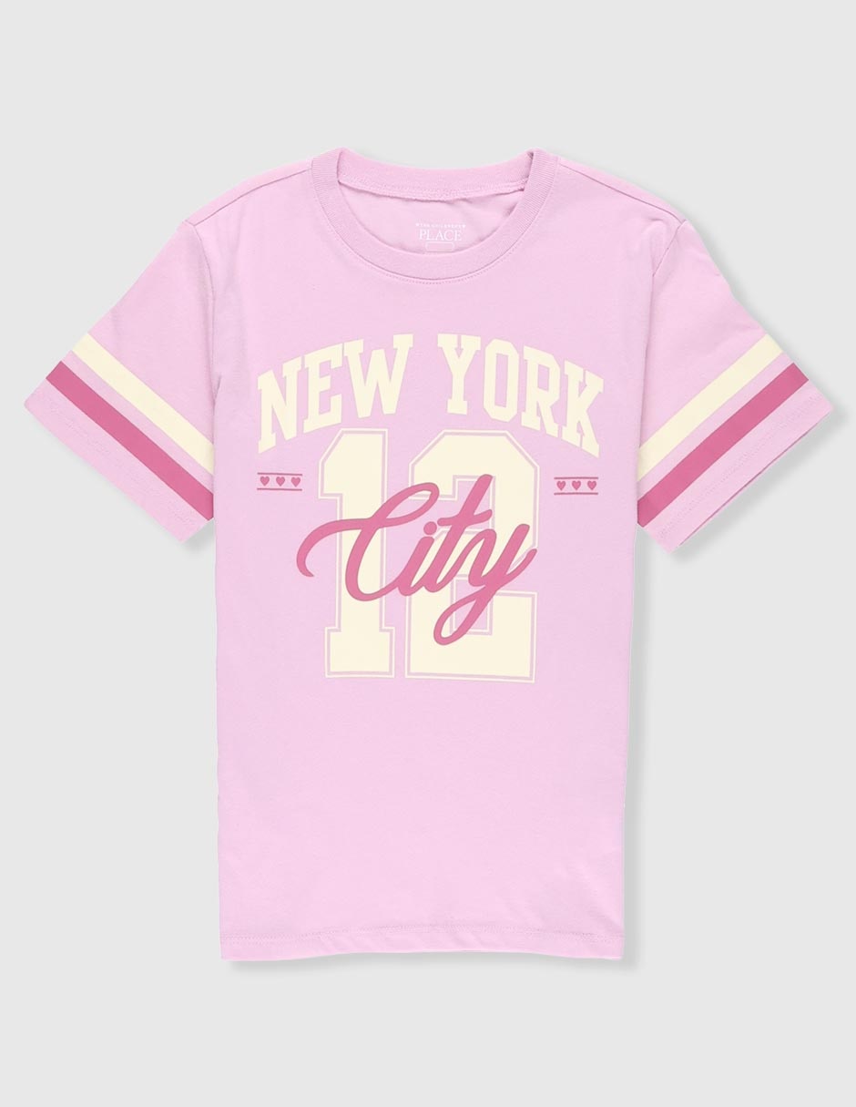 Playera manga corta para niña