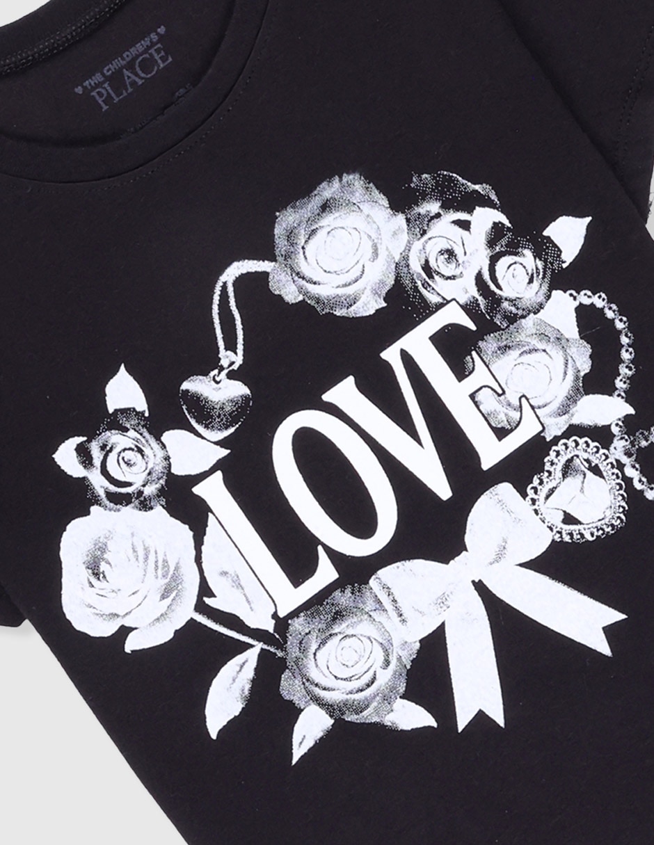 Playera manga corta para niña 4