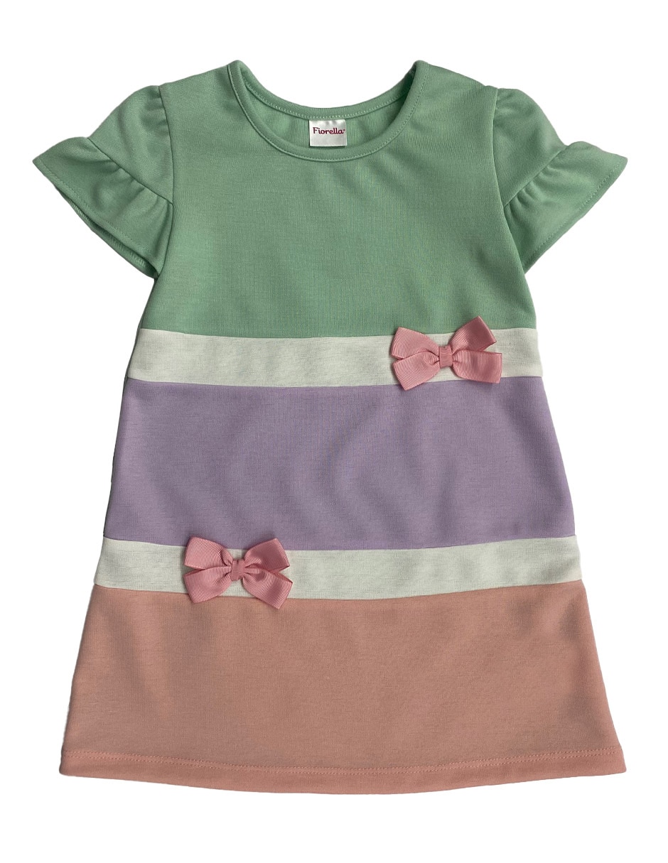 Vestido manga regular para niña 1