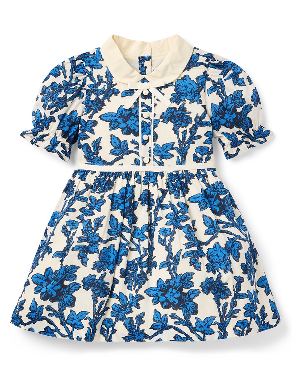 Vestido manga regular para niña