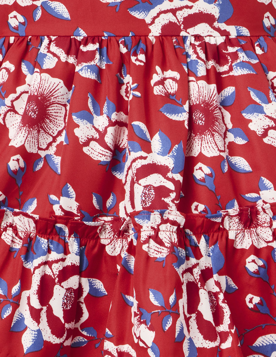Vestido manga mariposa para niña 3