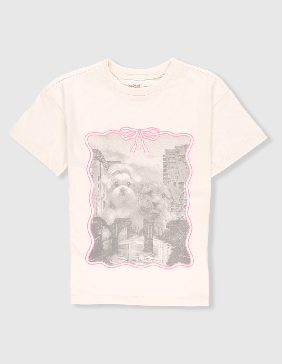 Playera manga corta para niña Playera manga corta para niña