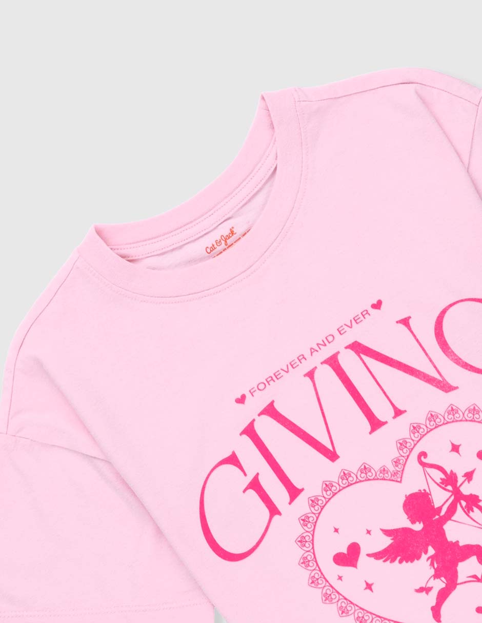 Playera Cat & manga corta para niña 3