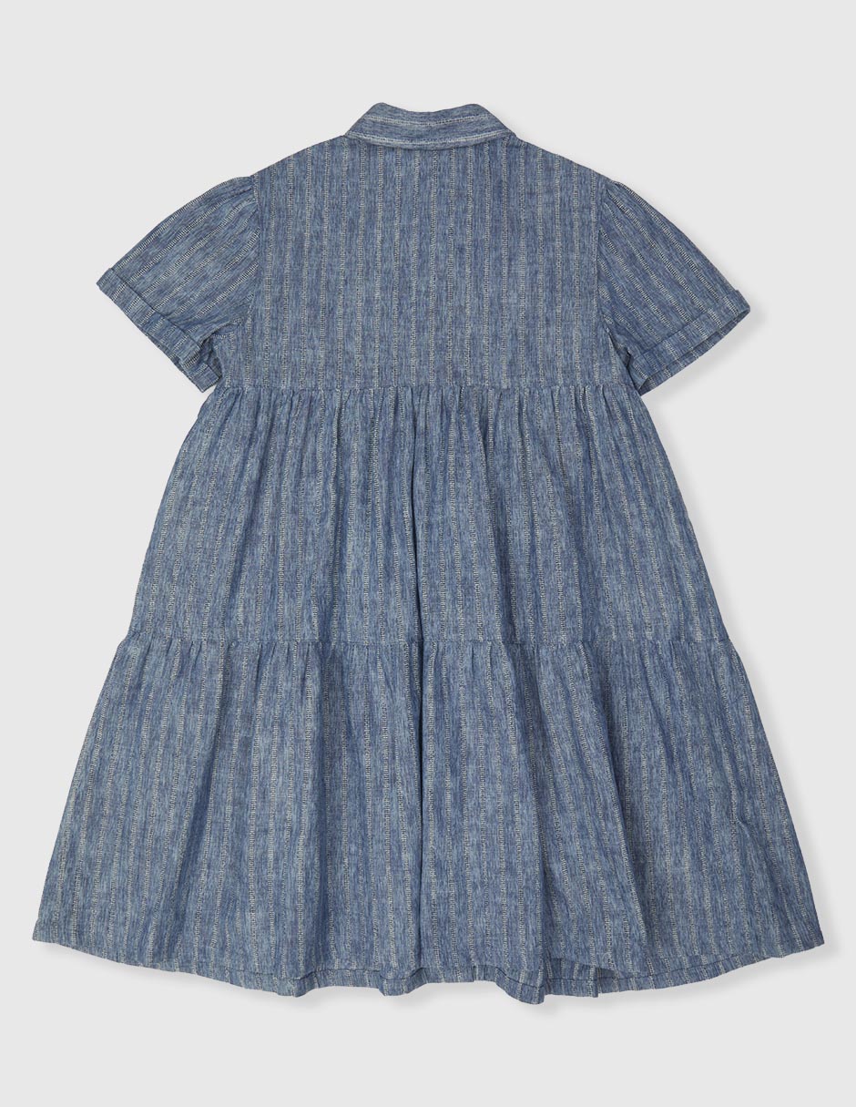 Vestido manga regular para niña 2