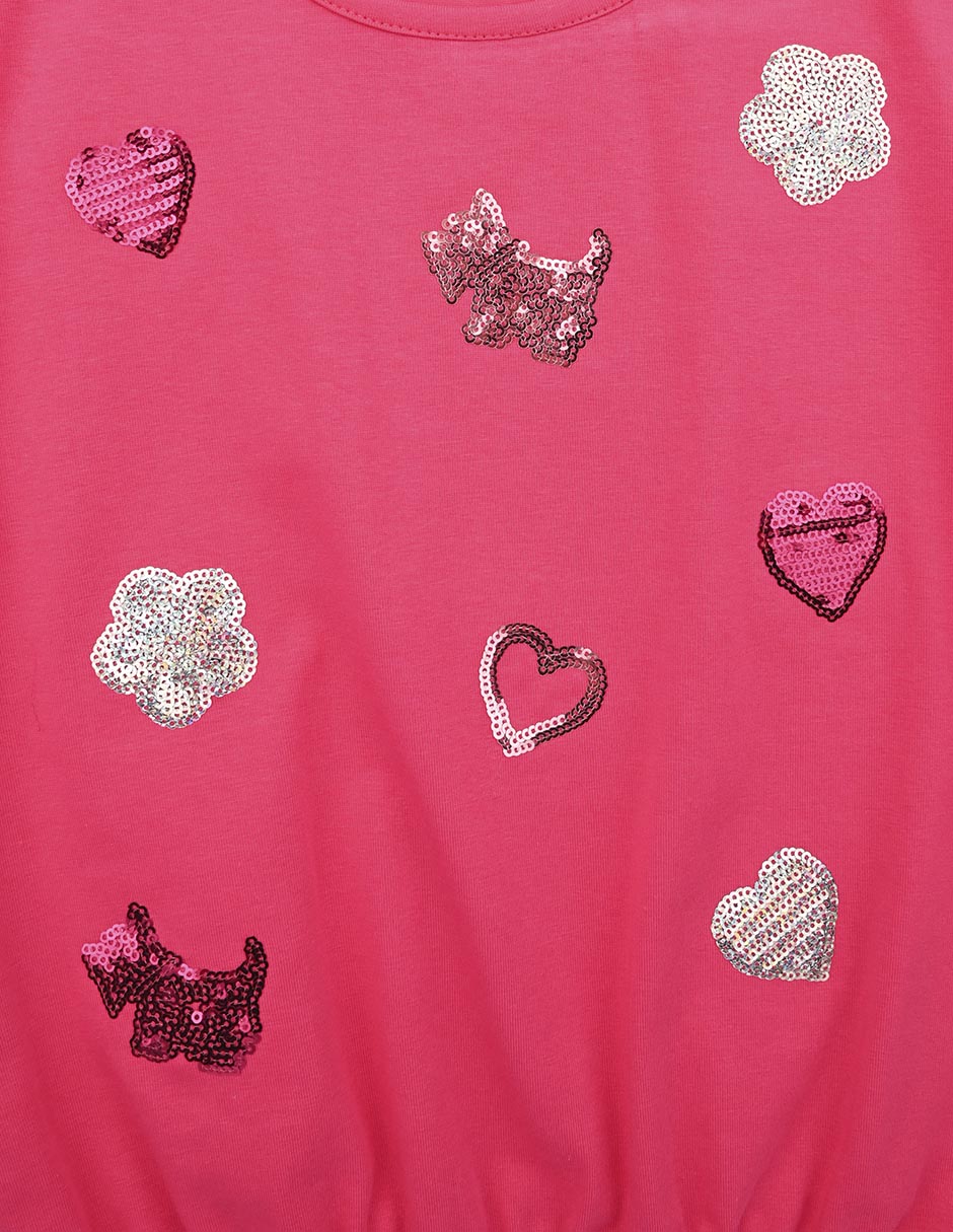 Playera Rachell manga corta para niña 3
