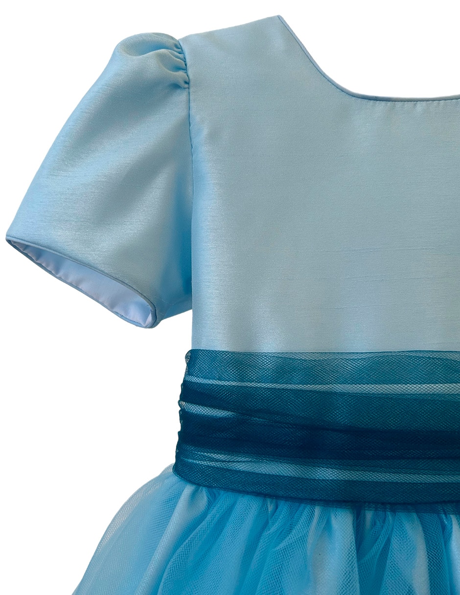 Vestido manga regular para niña 3