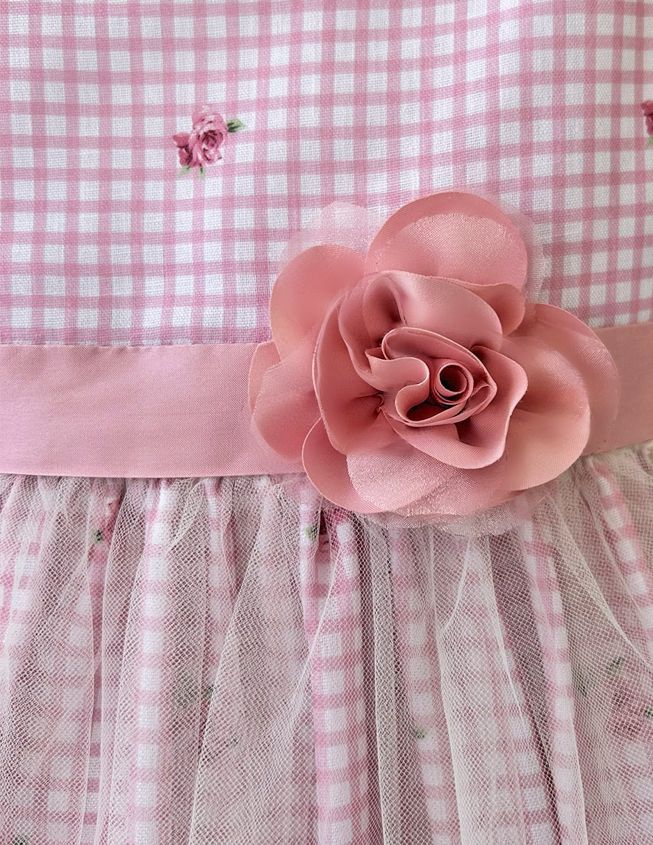 Vestido manga regular para niña 3