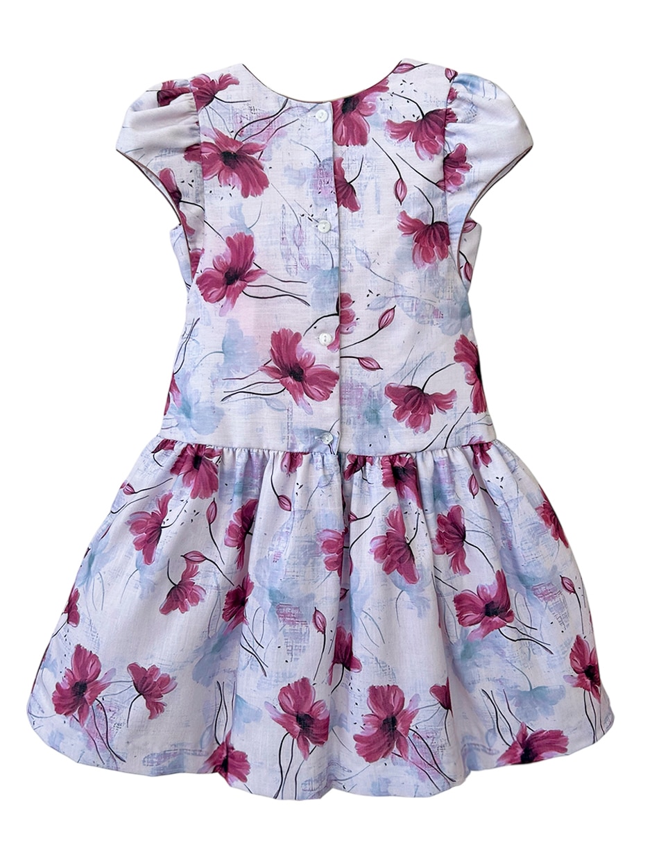 Vestido manga regular para niña 2