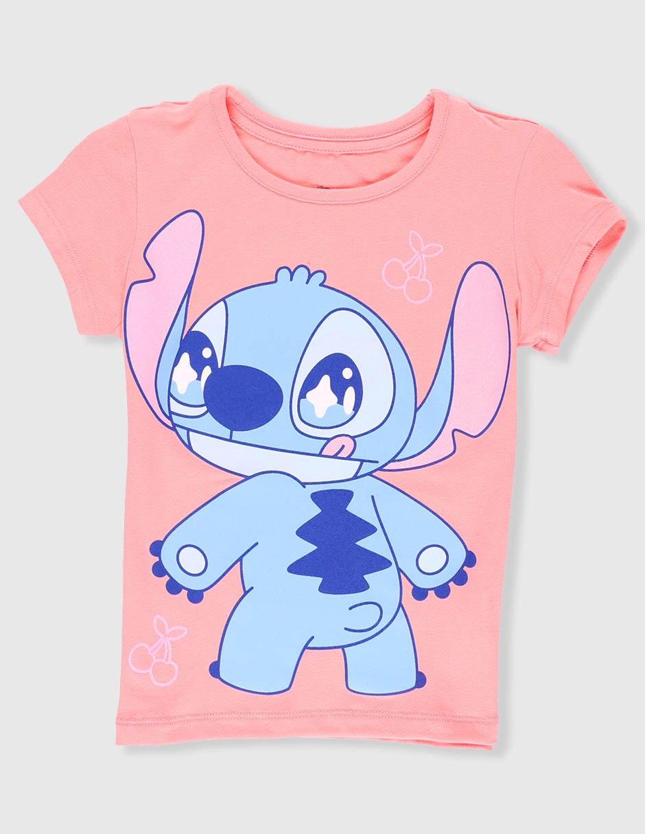 Playera Stitch manga corta para niña Playera Stitch manga corta para niña
