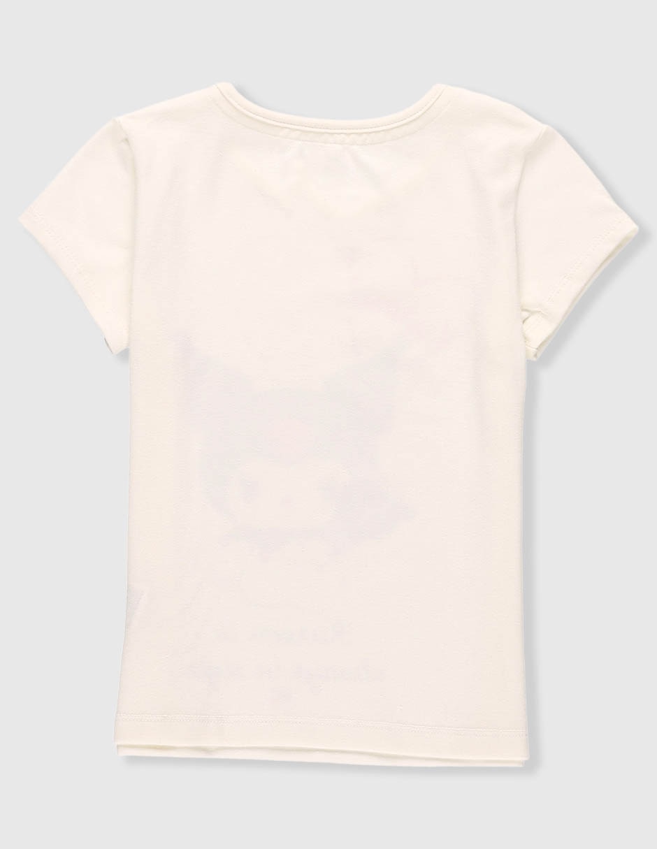 Playera Kuromi manga corta para niña 2