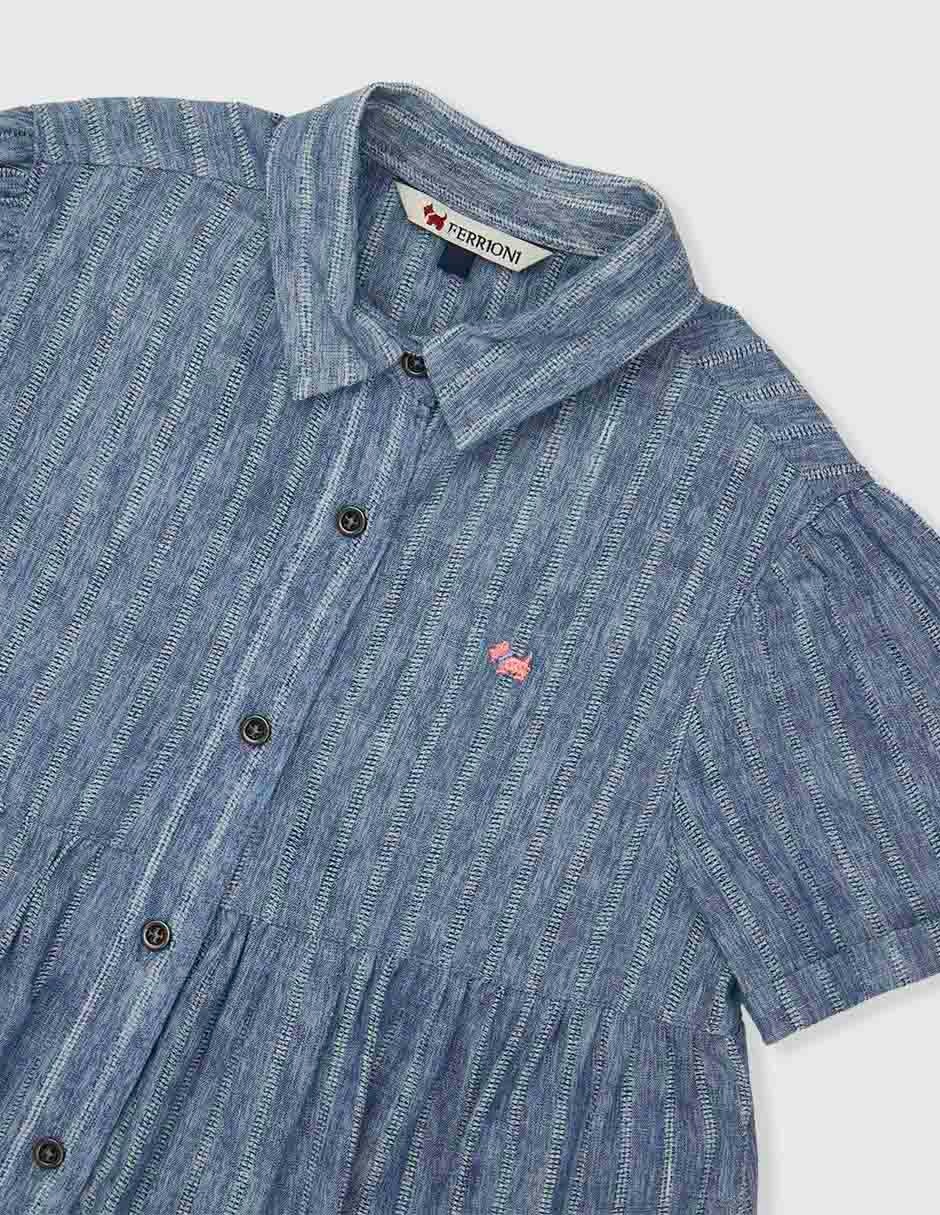 Vestido manga regular para niña 3