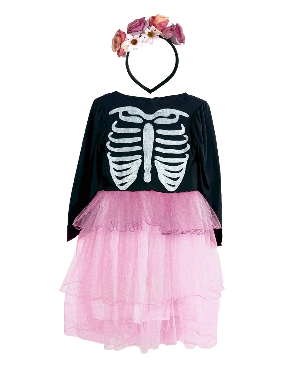 Vestido Halloween manga larga para niña Vestido Halloween manga larga para niña