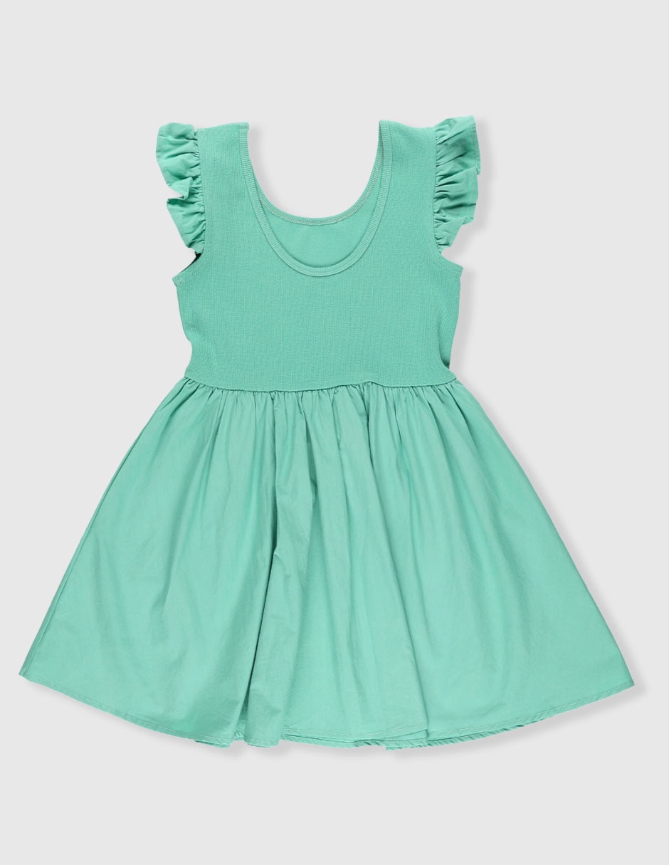 Vestido manga cap para niña 2