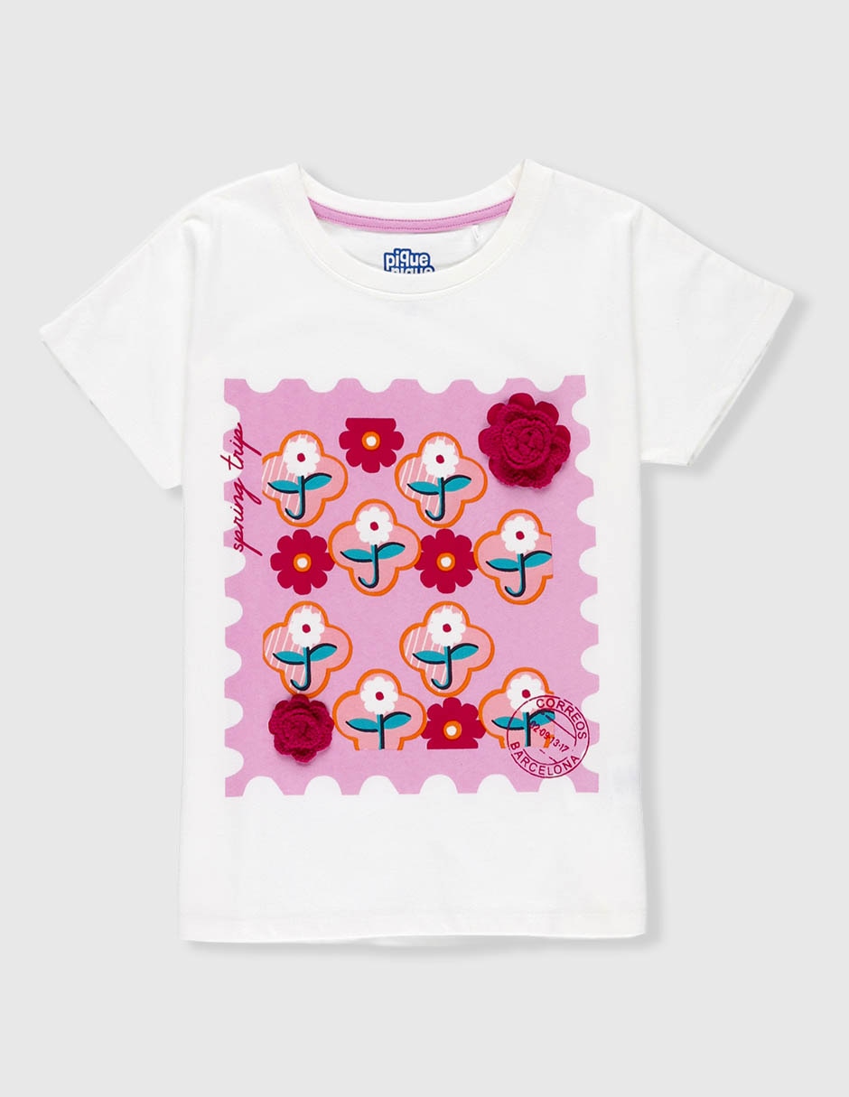 Playera manga corta para niña Playera manga corta para niña