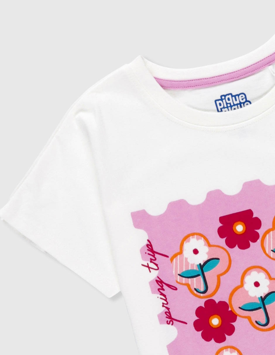 Playera manga corta para niña 4