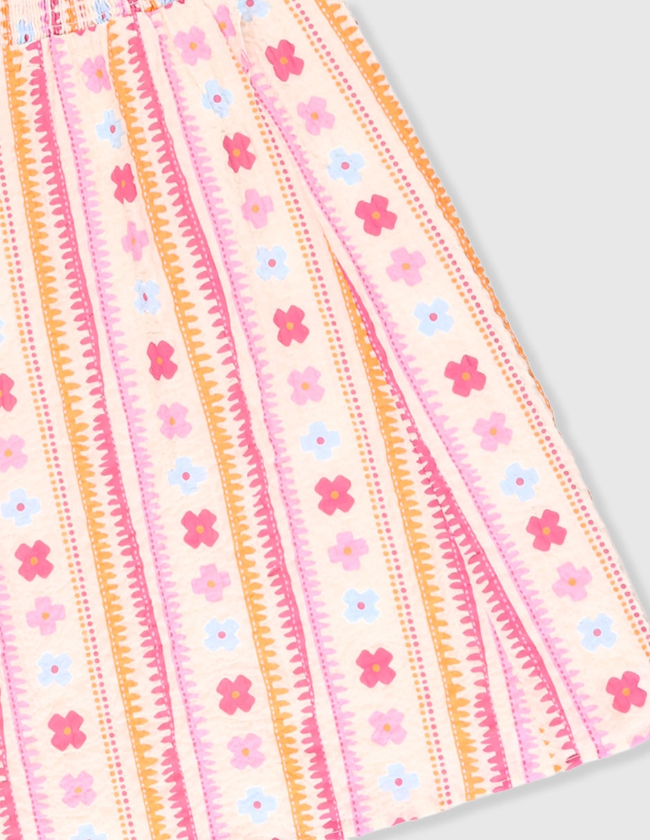 Vestido manga volantes para niña 4