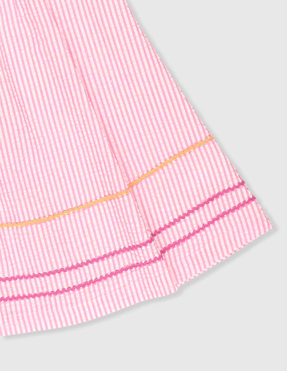Vestido manga mariposa para niña 4