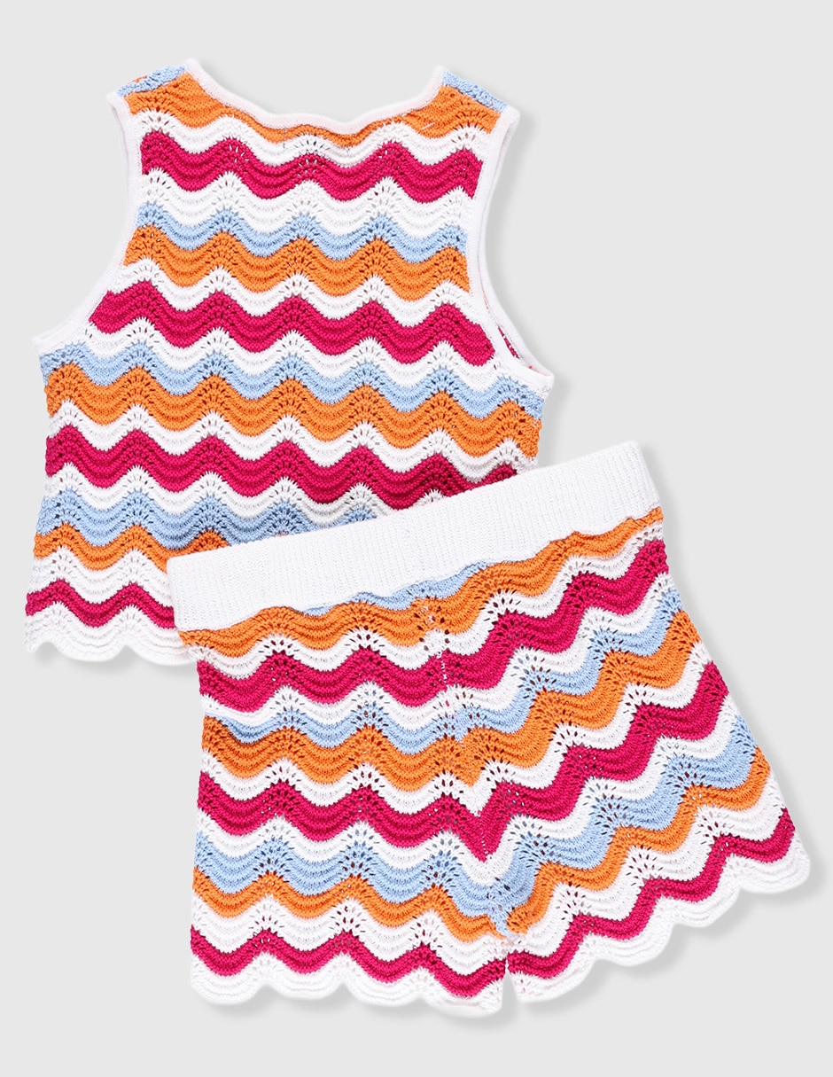 Conjunto casual de algodón para niña