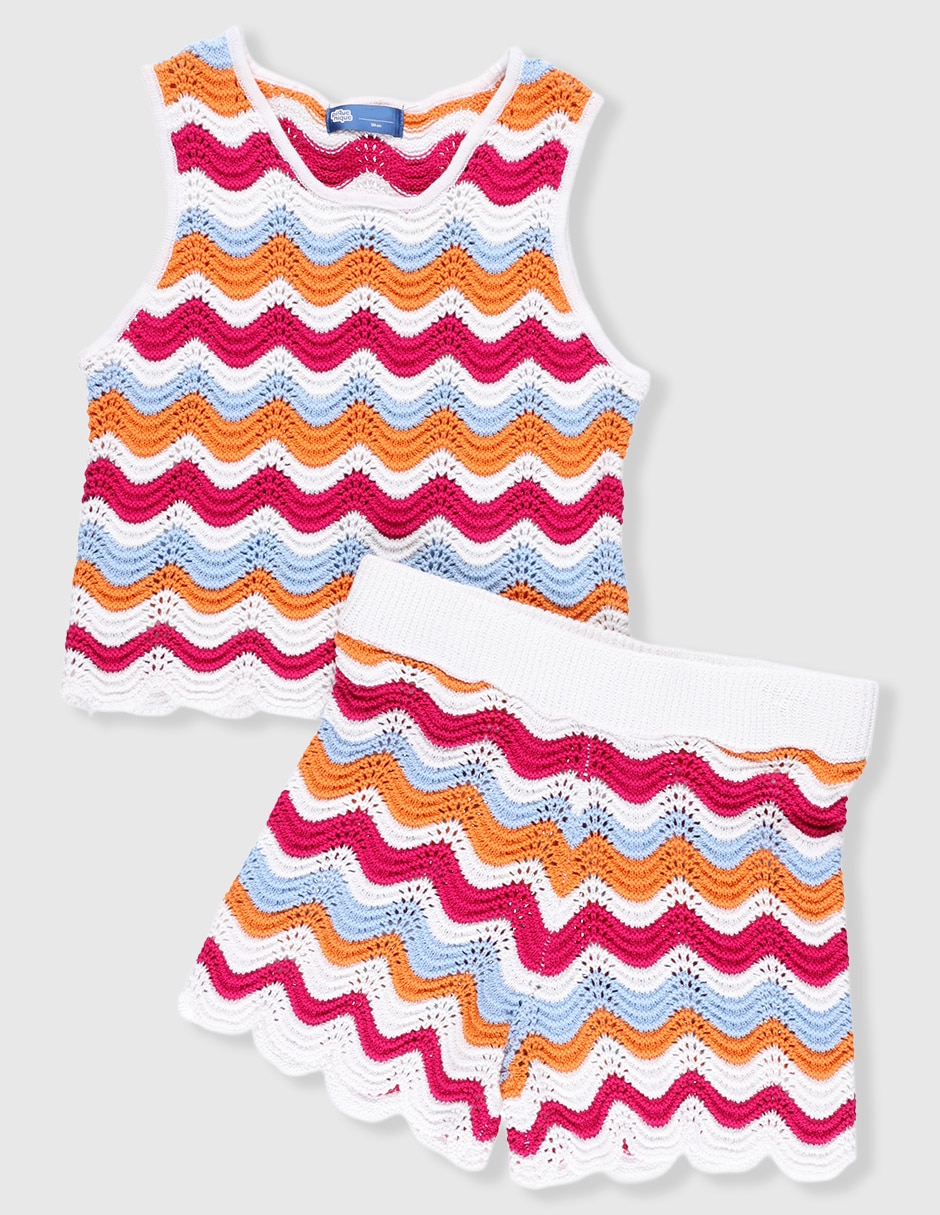 Conjunto casual de algodón para niña 2