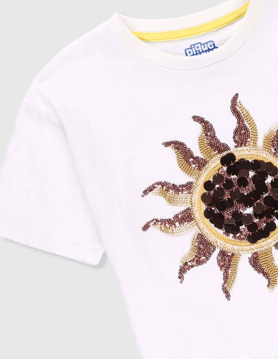 Playera manga corta para niña 6