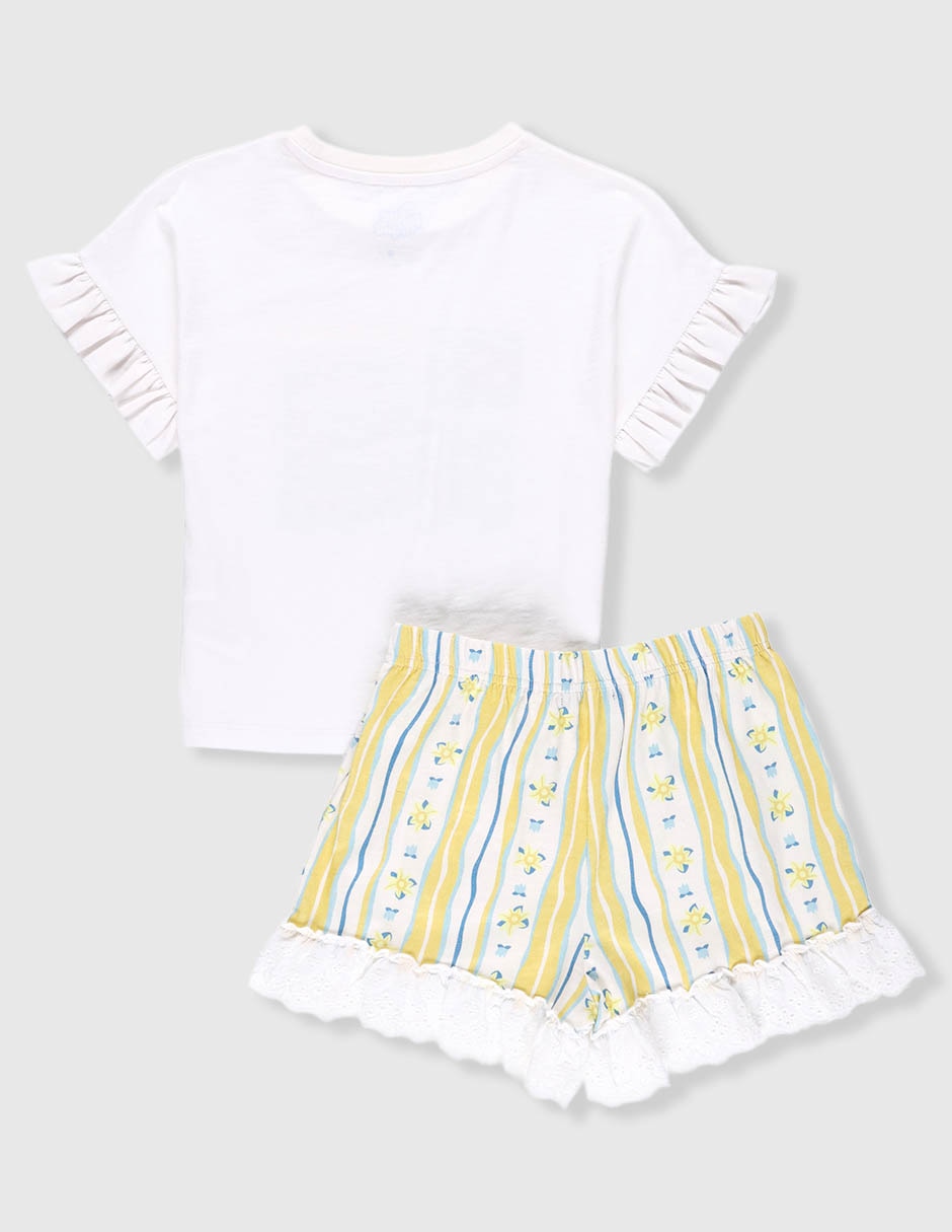 Conjunto casual de algodón para niña 2