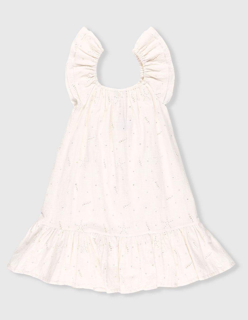 Vestido manga volantes para niña 2