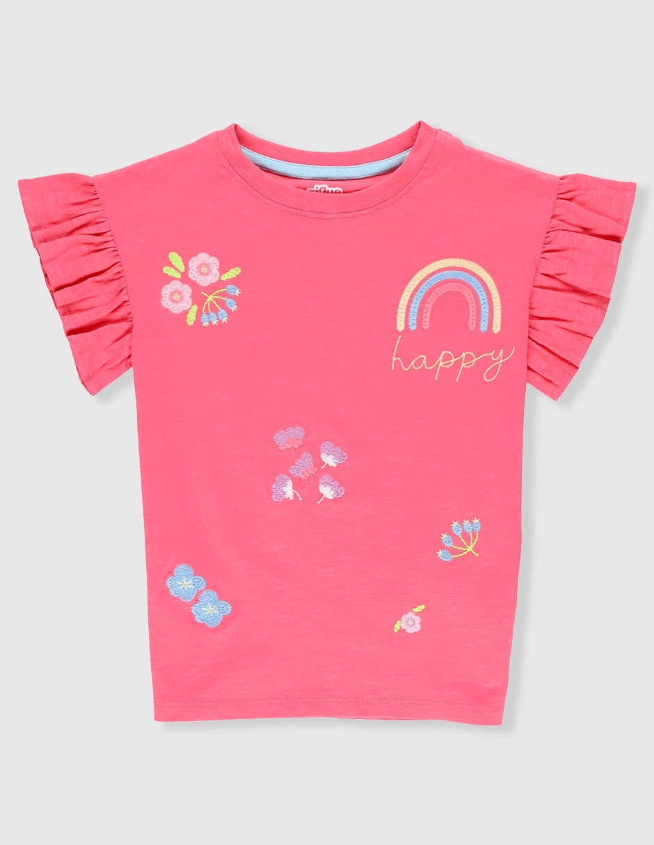Playera manga corta para niña Playera manga corta para niña