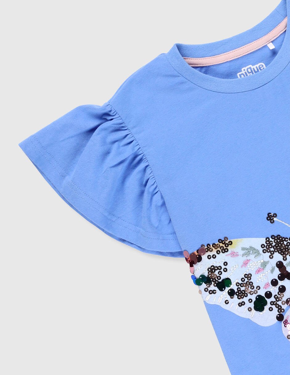 Playera manga corta para niña 4