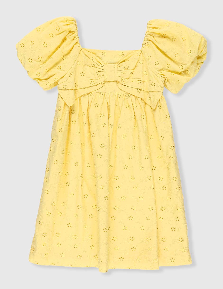 Vestido manga globo para niña Vestido manga globo para niña