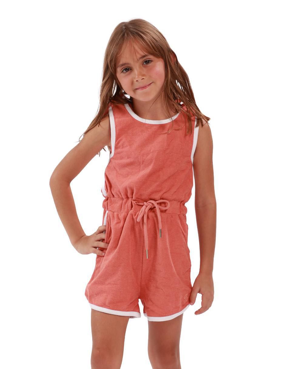 Romper Costal Crush de algodón para niña Romper Costal Crush de algodón para niña