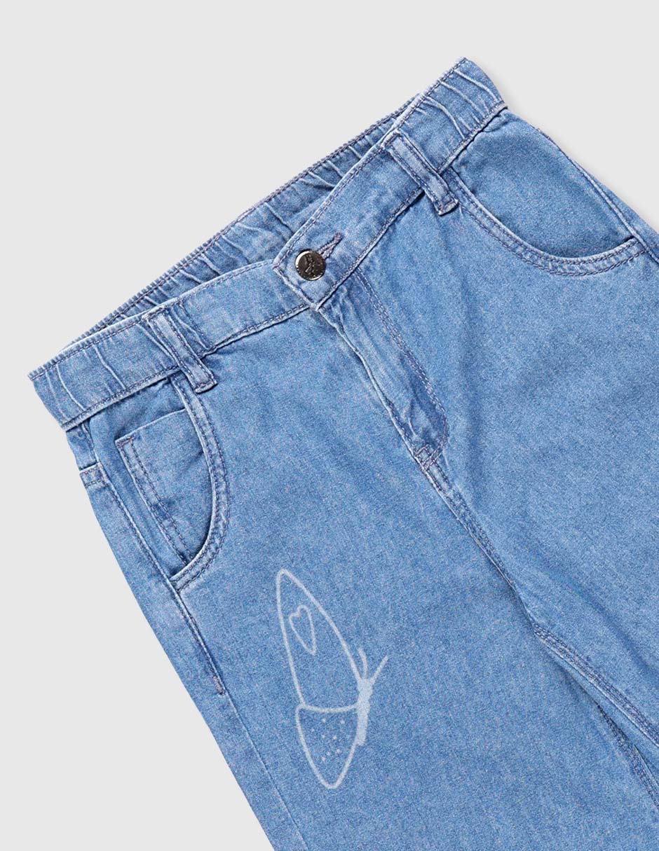 Jeans straight para niña 4