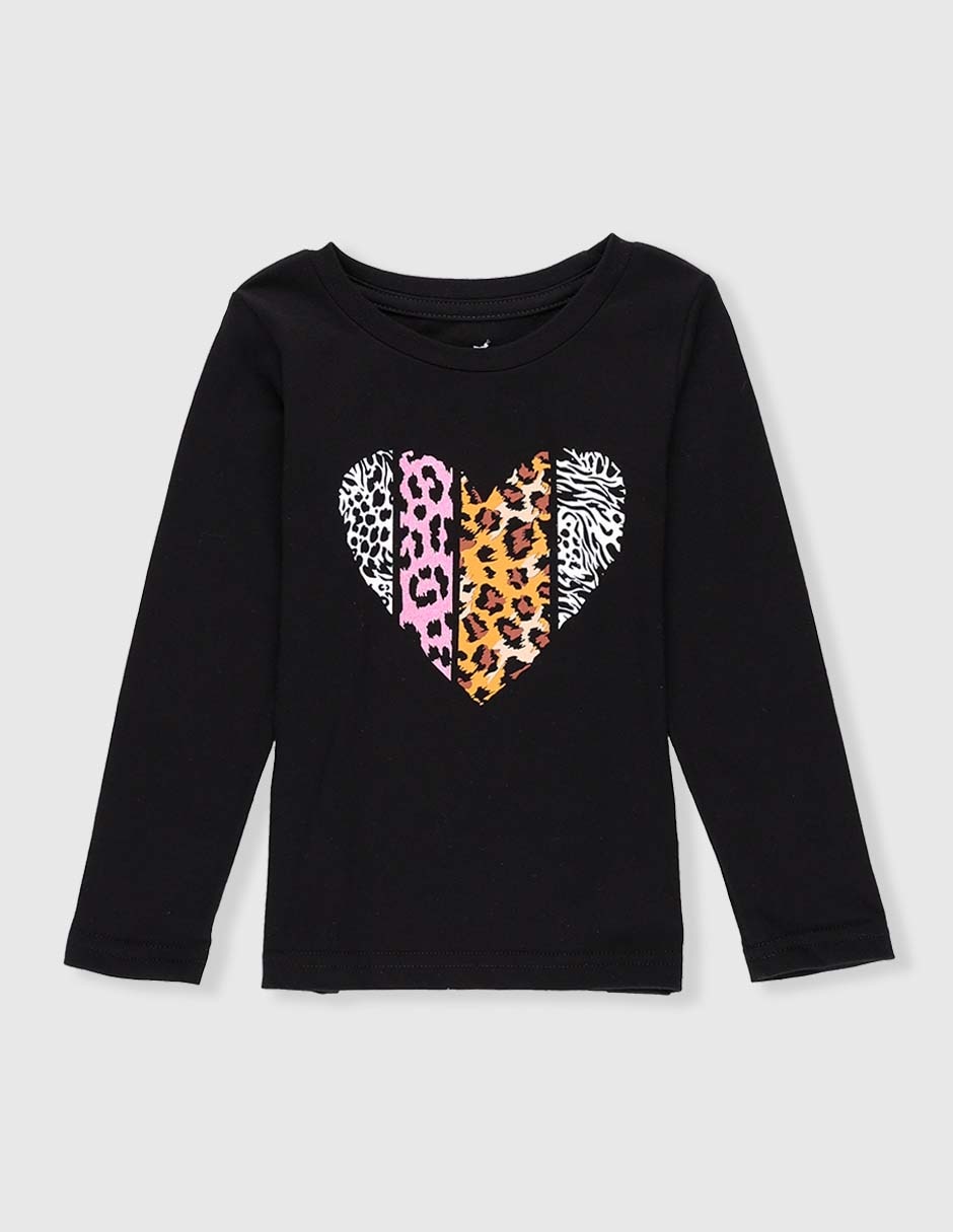 Playera manga larga para niña Playera manga larga para niña