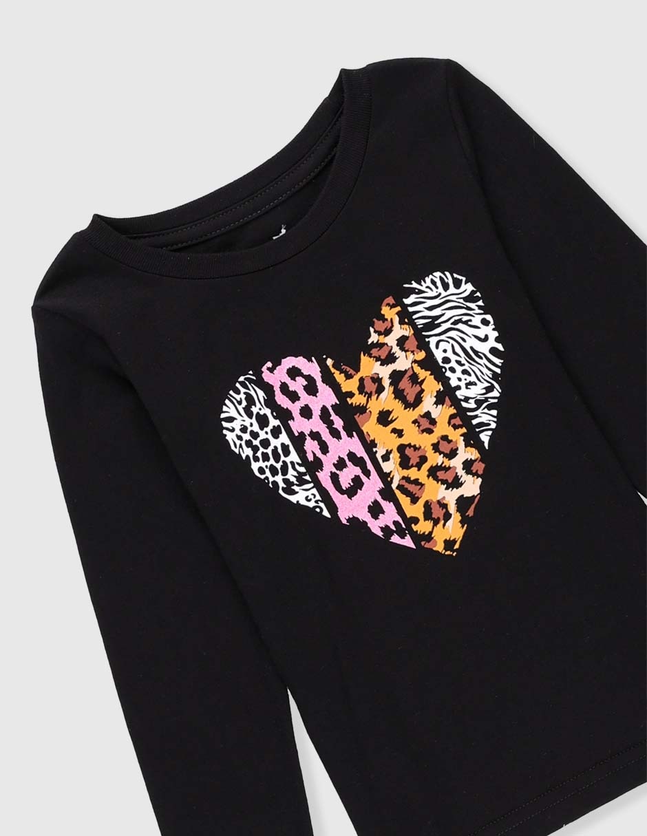Playera manga larga para niña 3