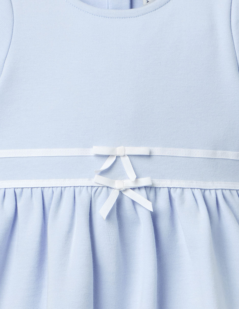 Vestido manga volantes para niña 3