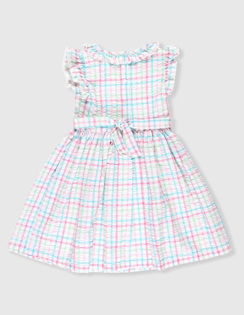 Vestido manga mariposa para niña 2
