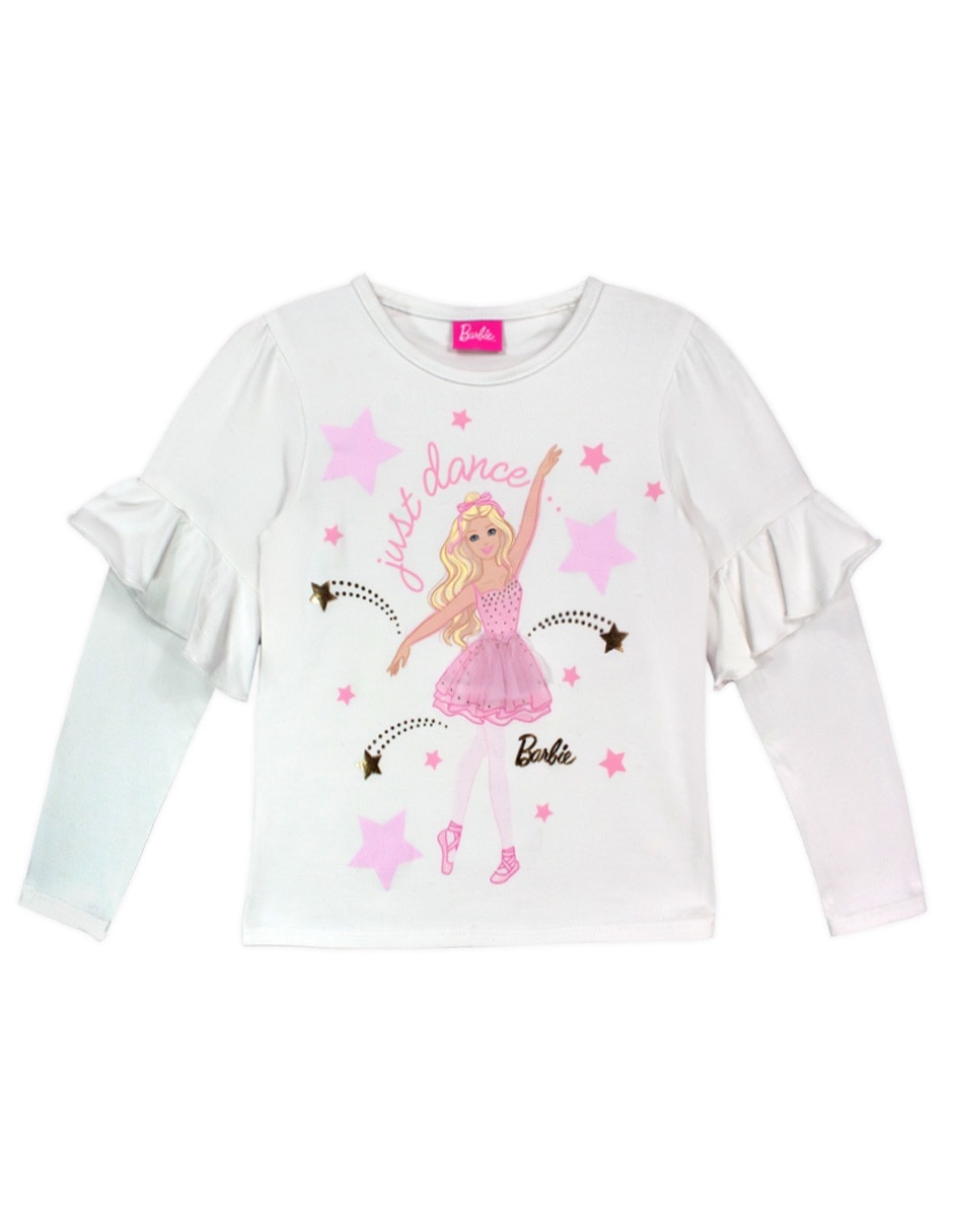 Playera manga larga para niña