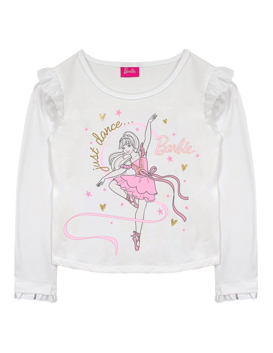 Playera manga larga para niña Playera manga larga para niña