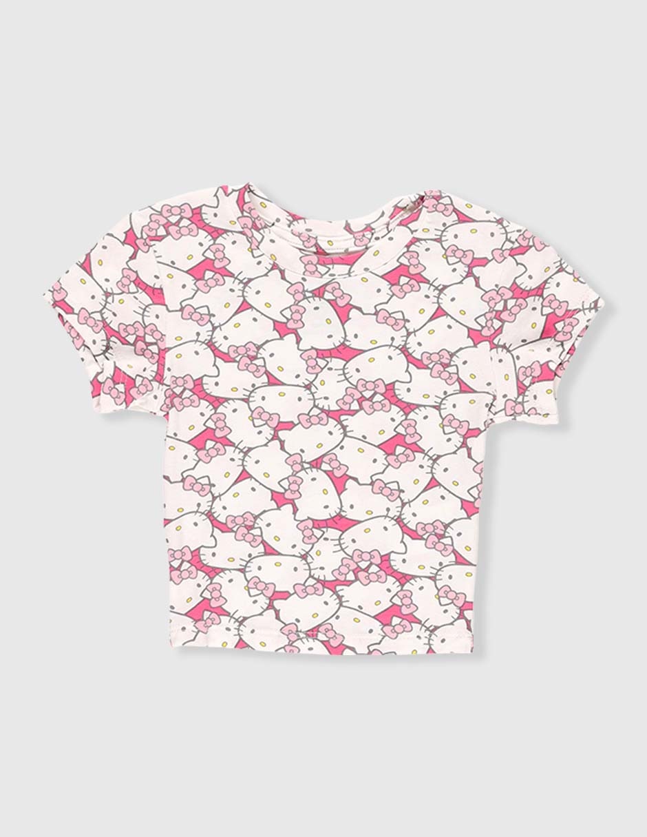 Playera manga corta para niña