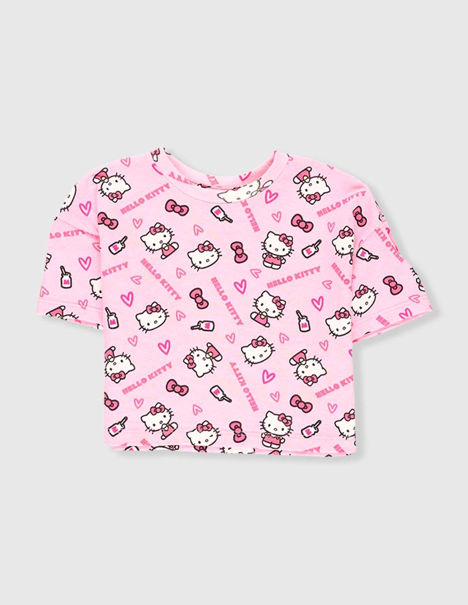 Playera manga corta para niña