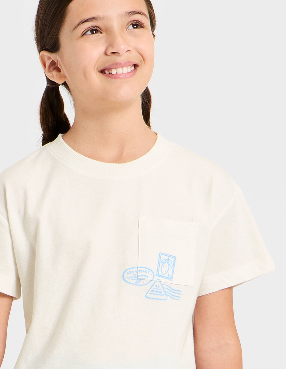 Playera manga corta para niña 4