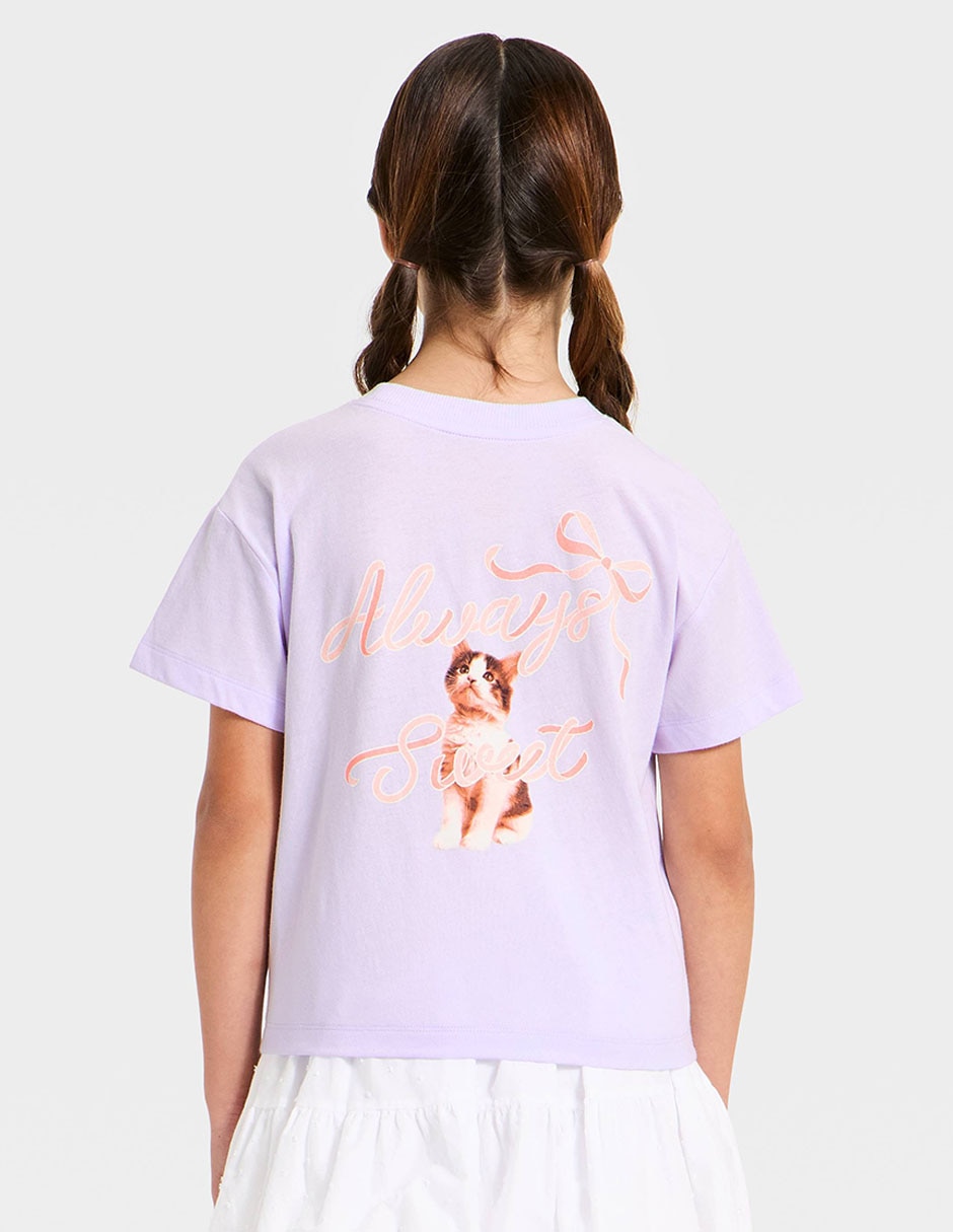 Playera manga corta para niña 2