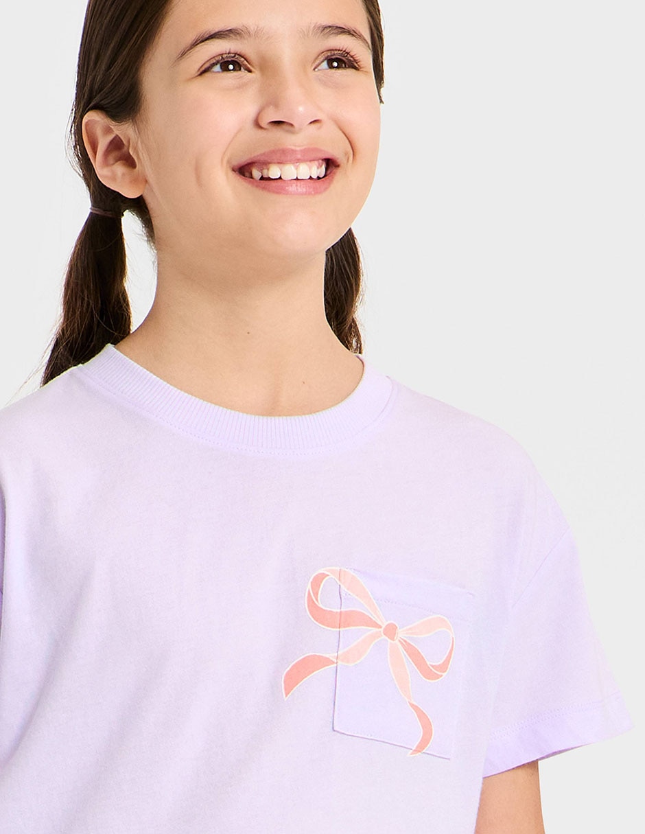 Playera manga corta para niña 4