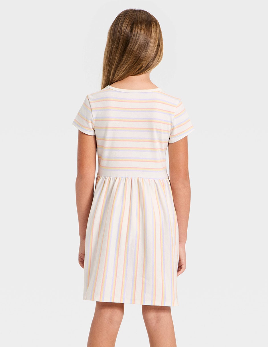 Vestido manga corta para niña 2