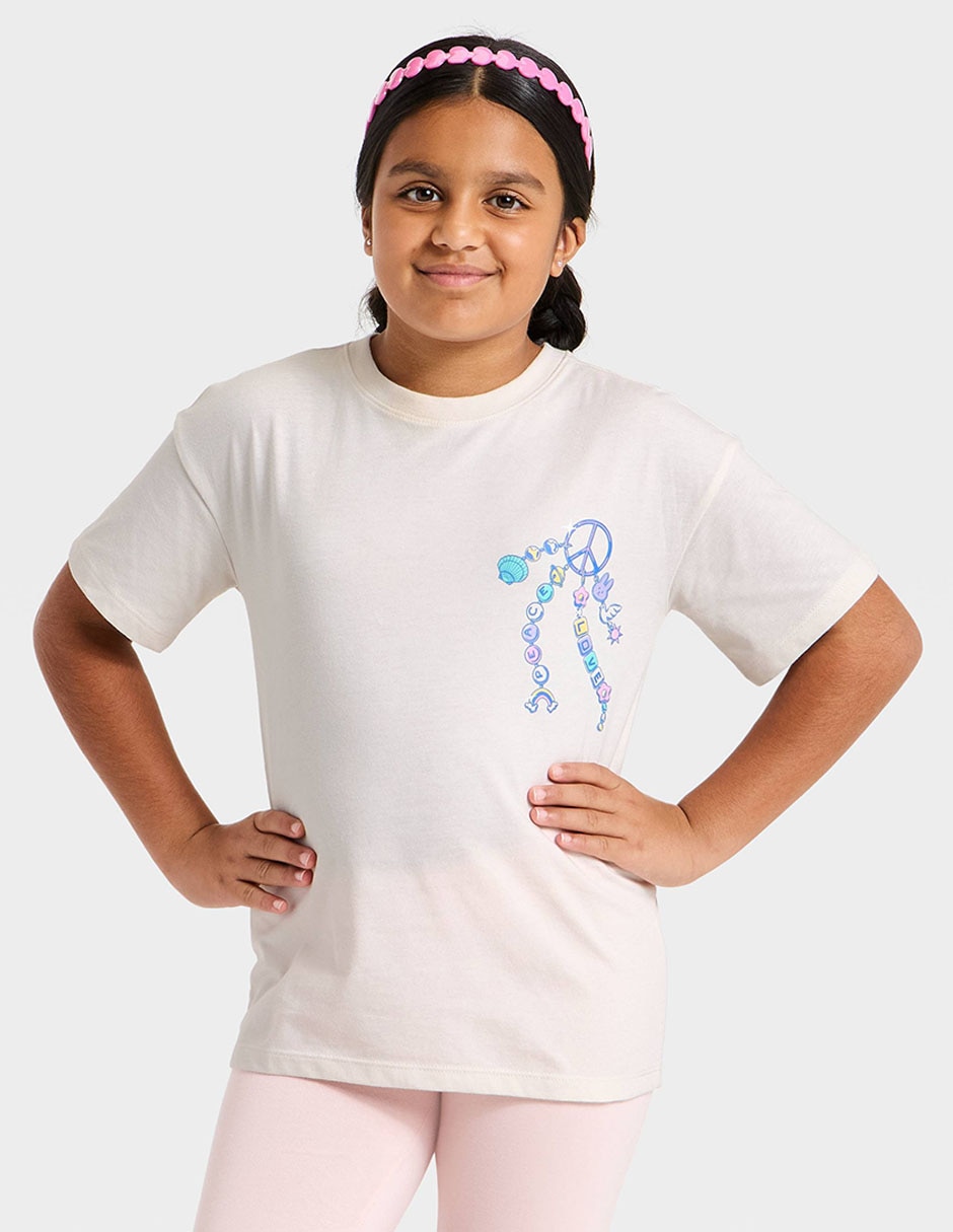 Playera manga corta para niña Playera manga corta para niña