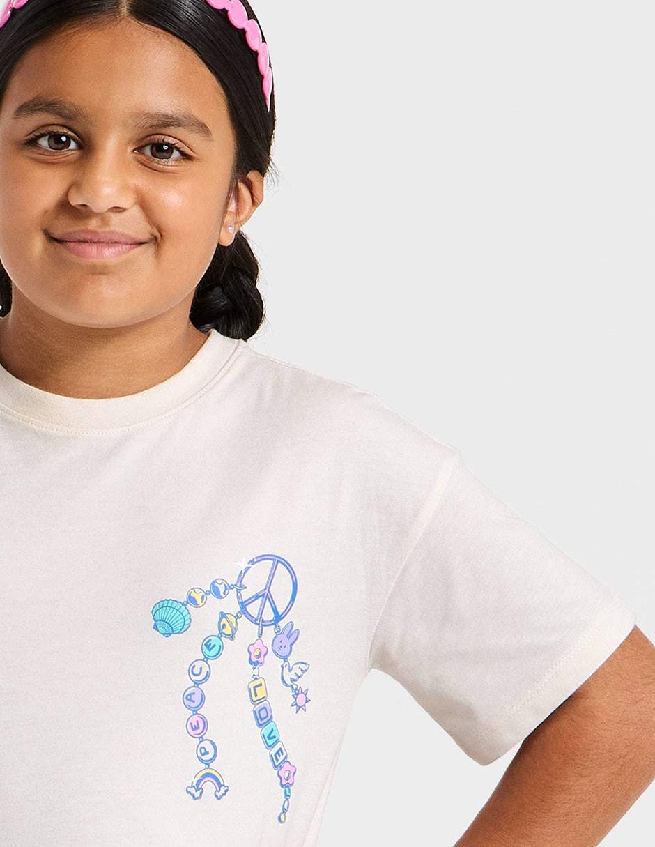 Playera manga corta para niña 4