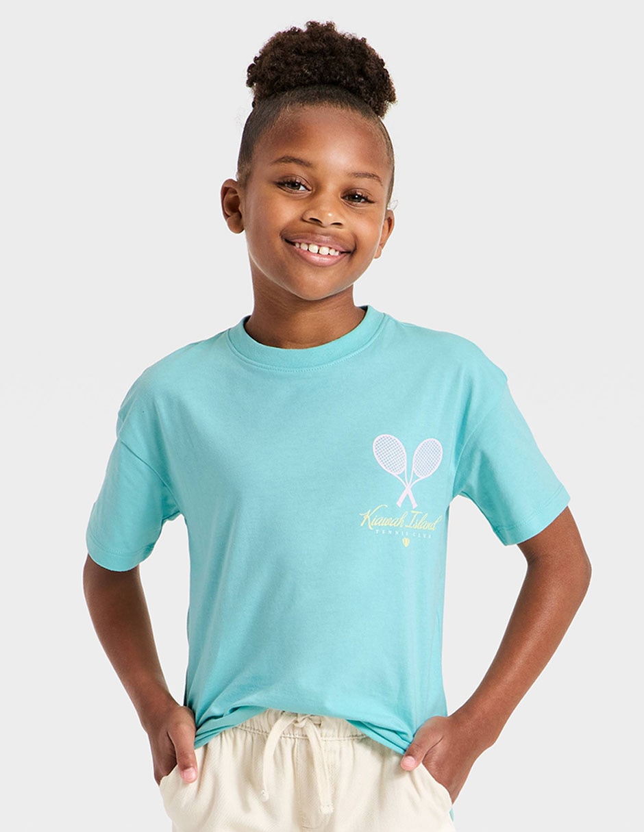 Playera manga corta para niña