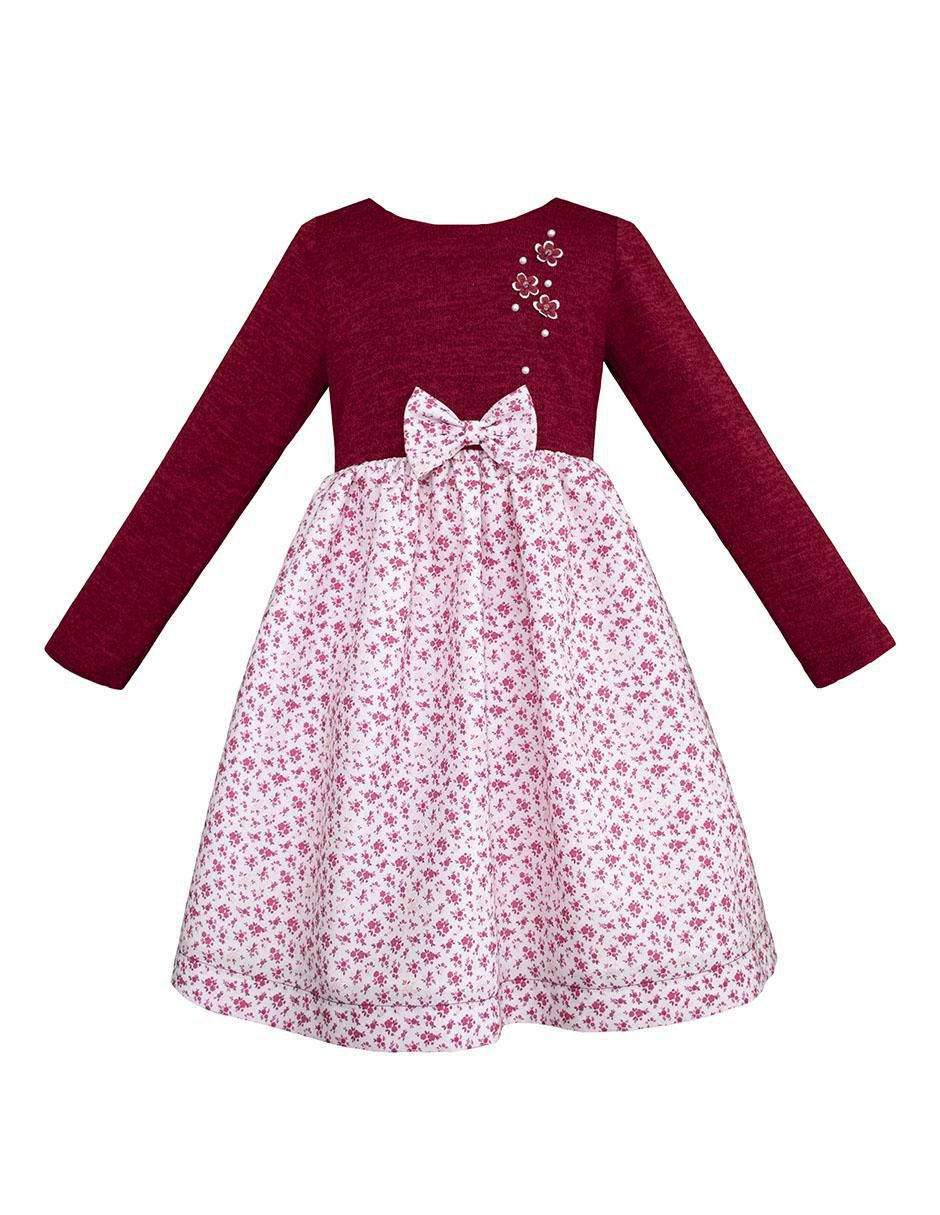 Vestido manga larga para niña 2